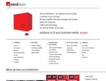 Tablet Screenshot of mindlance.com